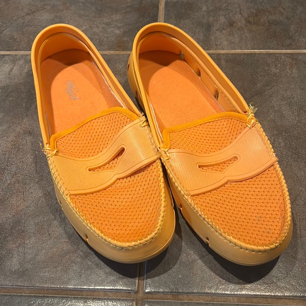 Wanted yellow waterproof Loafers & Slip-Ons- size 9